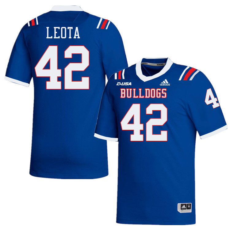 Sifa Leota Louisiana Tech Jersey,LA Tech Bulldogs Football Jerseys,Uniforms,Gears-Blue